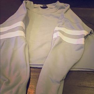 Cropped Teal Sweater